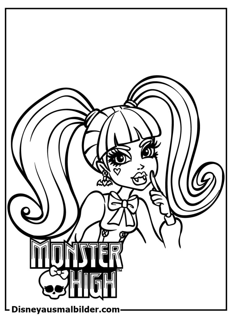 Ausmalbilder Monster High. (Aktualisiert ) – Drucken oder Downloaden
